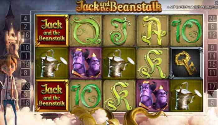 NetEnt´s spilleautomat med walking wilds og gratisspinnene Jack and the Beanstalk