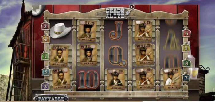 Dead or Alive free spins spilleautomat fra NetEnt